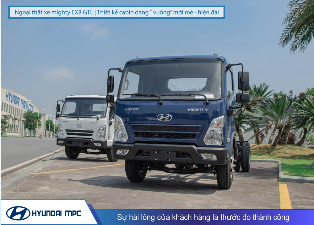 Xe tải Hyundai Mighty EX8 GTL tải 7.3T thùng dài 5.8m